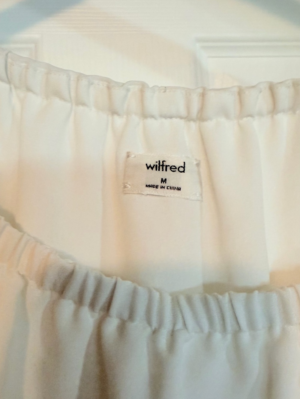 Wilfred Off-Shoulder White Ruffle Blouse - Picture 4 of 8
